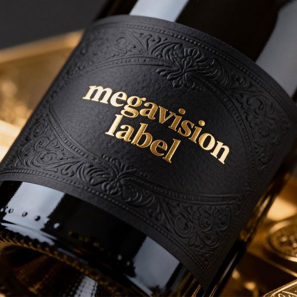 Custom Branding Luxury Exclusive Roll Labels Gin Tequila Mezcal Rum Hot Foil Embossing Low Minimum Order Fast Shipping
