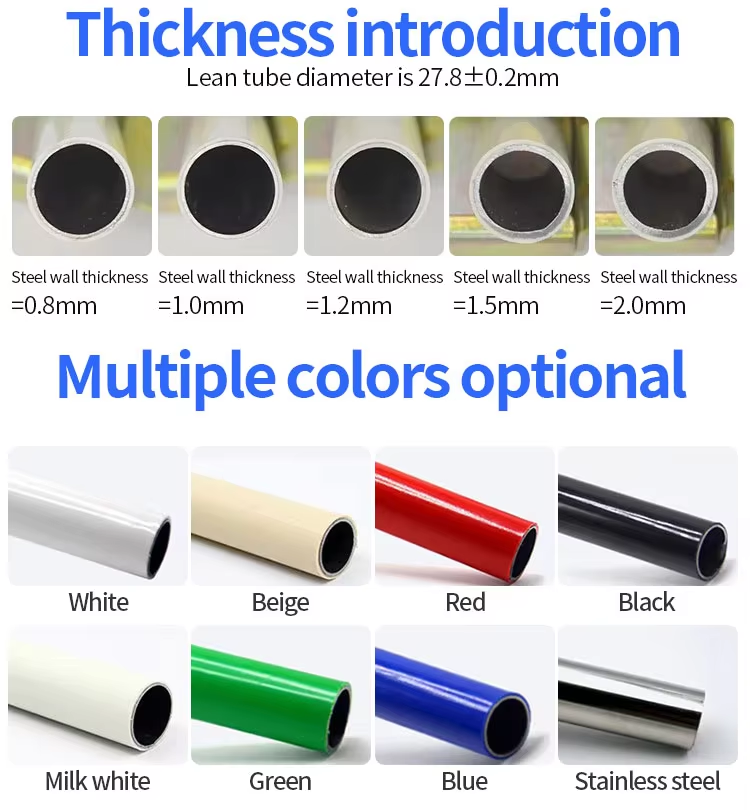 H2815 PE Coated Lean Pipe For Logistics Racking Systems