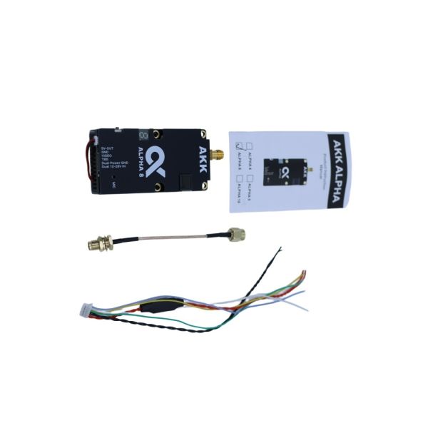 80 Channels FPV VTX Video Transmitter AKK 5.8GHz High Power 12-28V