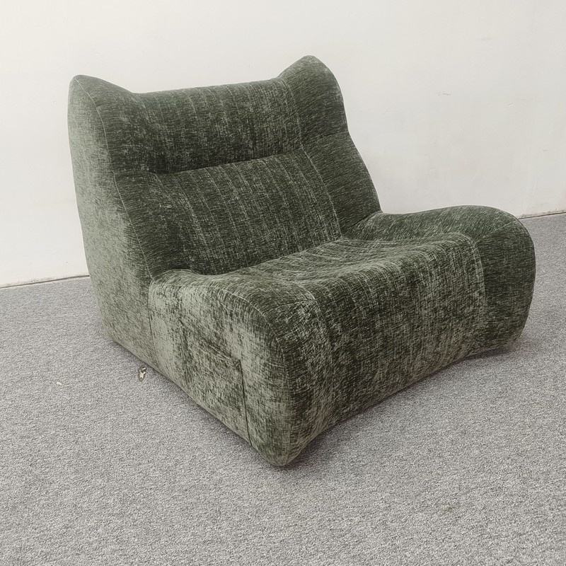 Custom Square Upholstered Leisure Lounge Single Recliner Sofa High Density Sponge Compressed Sofa for Home Apartment