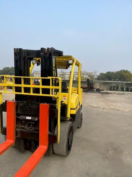 Used Hyster Diesel 7 Tons 4.5 Meters Forklift Lifting Machine Manufactured In USA