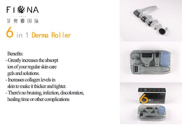 2018 New 6 in 1 Derma Roller 12/300/720/1200 Needles Microneedle Therapy Dermaroller manufacturer