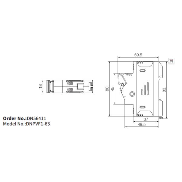 Solar Panel Thermal Fuse with 20kA Breaking Capacity 10*38mm 32A 1000VDC