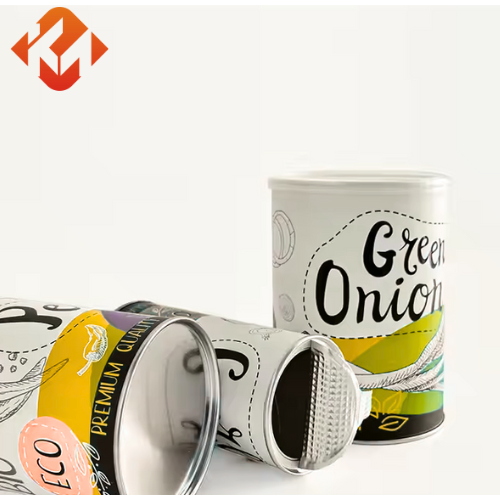 Food Grade Paper Tube Packaging with Easy Open End and Barrier Liner