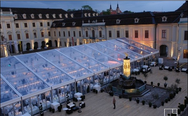 Wedding Banquet Clear Waterproof Clear Span Structure Tents For 1000 people Party