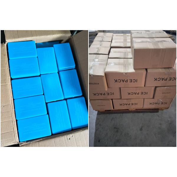Paquete azul reutilizable aprobado MSDS del congelador del gel de los paquetes del refrigerador del hielo no tóxico