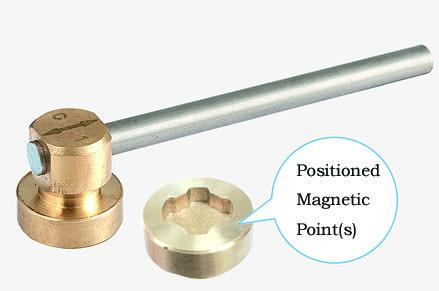 1208 Magnetic and Mechanical Lockable Brass Ball Valve 3 in 1 functions of Meter outlet / Built-in Strainer / Anti-theft