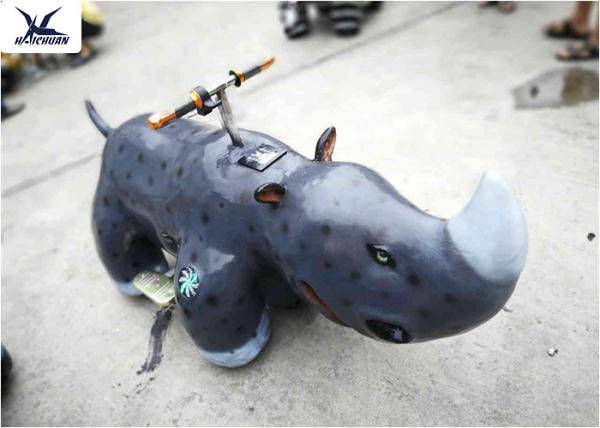 Kiddie Rides Animatronic Motorized Cartoon Animal Scooters Playground Toy Car