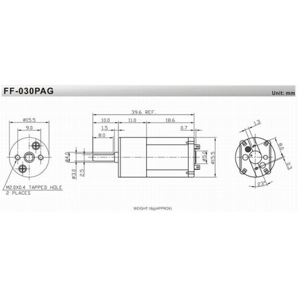 Водоустойчивый диаметр мотора 16мм шестерни ДК с скоростью номинальной нагрузки 60РПМ
