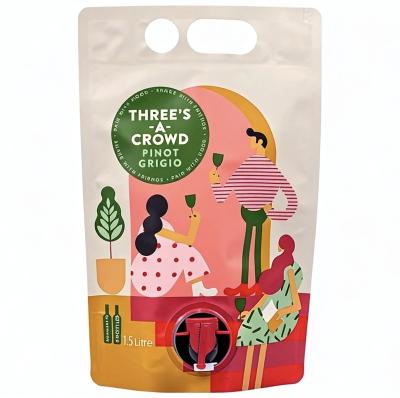 1L 5L Wine Stand Up Bags Food Grade Wine Packaging Suitable For Wine Apple Juice