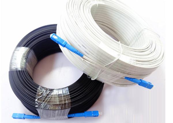 Outdoor White SC G657a Butterfly Cable For FTTB