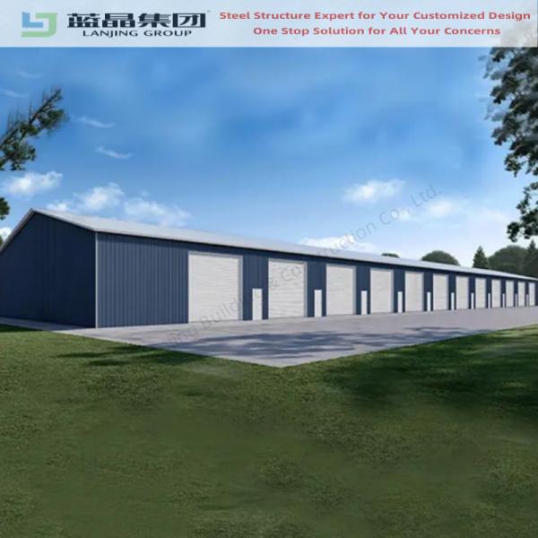 Customized High Quality Prefab  Steel Building Construction Building Garage Shed