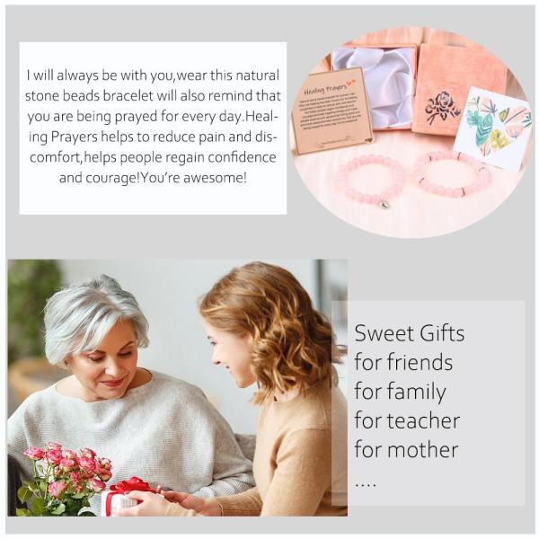 8 мм Розовый кварц драгоценный камень бусы браслет Лечебная энергия Очарование Ювелирные изделия