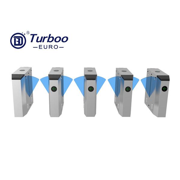 Sistema biométrico do controle de acesso do torniquete retrátil durável da barreira da aleta