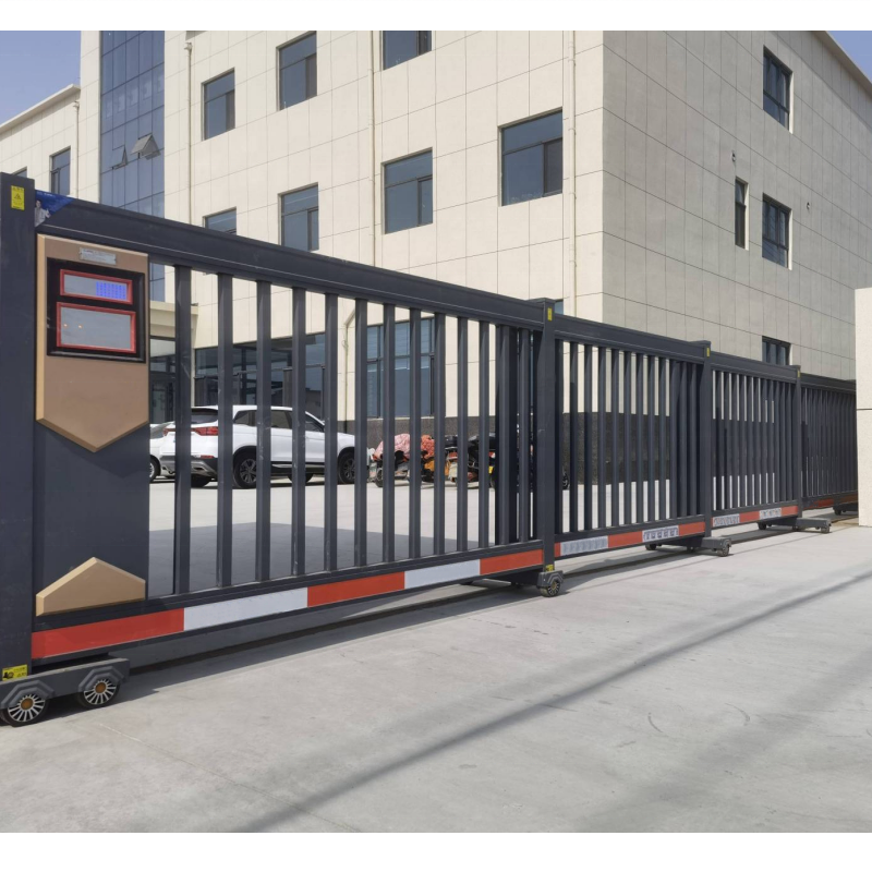 Industrial Retractable Aluminum Alloy Electric Sliding Gate with Remote Control Modern Design for Apartment Driveway Entrance