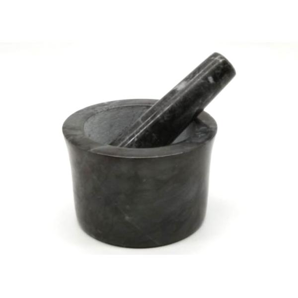 Polished Marble Granite Stone Mortar And Pestle Set For Kitchen Grinding Herb Spices