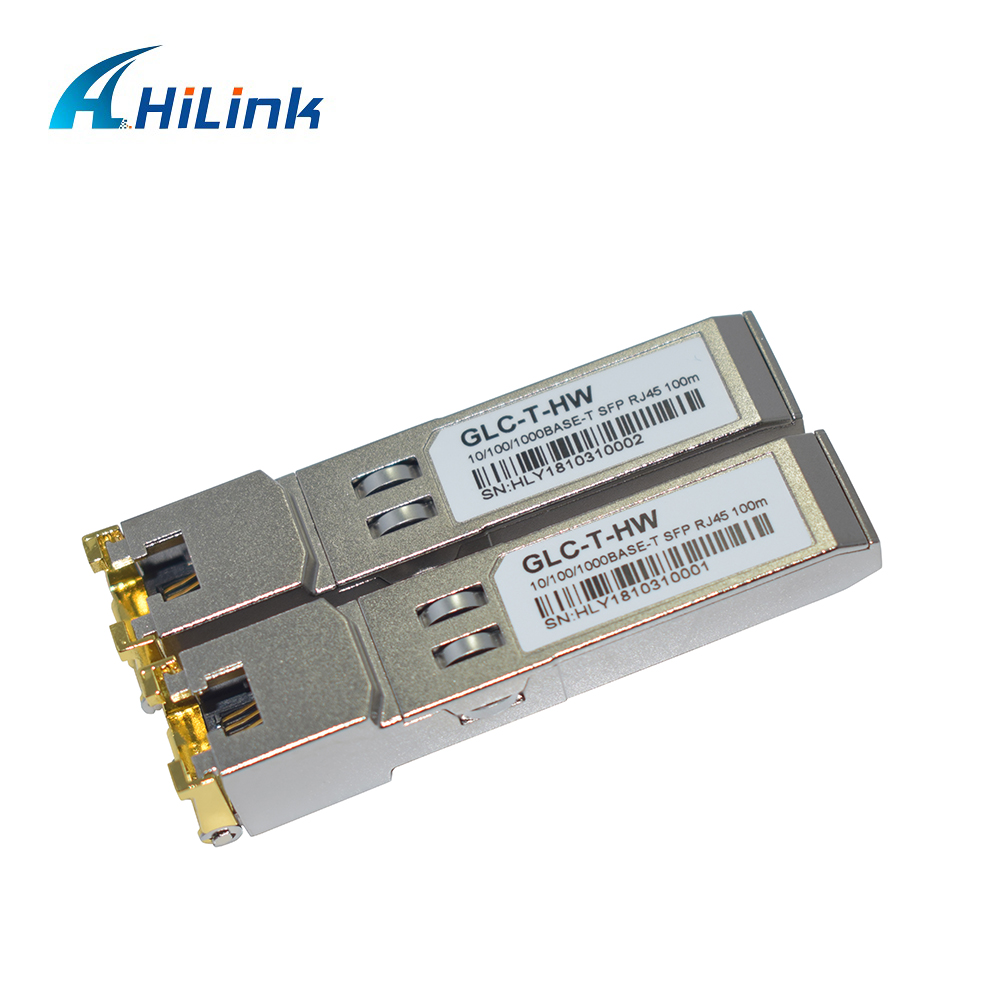 Модуль приемопередатчика GLC-T 10/100/1000BASE-T 3.3V RJ-45 SFP