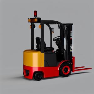 140mm Ground Clearance Electric Forklift with Optional Side Shifter in Yellow