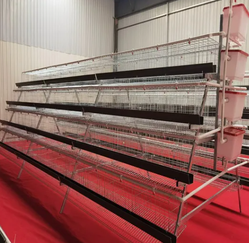 4 Tier H Type Fully Automatic Battery Layer Chicken Cage with Galvanized Steel Poultry Farming Equipment
