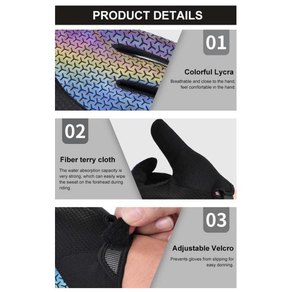 Customized Logo Full Finger Microfiber Touch Screen Sports Cycling Gloves for Biking