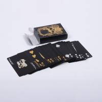 Família Revestimento à prova d'água Temática de jogos de cartas 52 cartas Matt preto