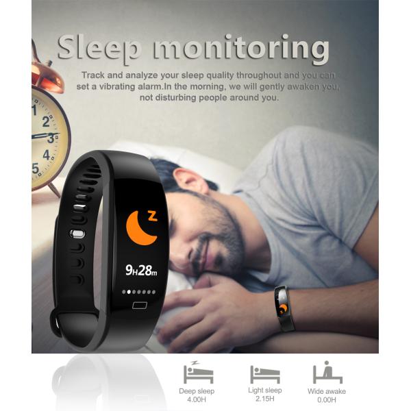 Fitness Bracelet Activity Tracker Smart Wristband F64HR With Blood Oxygen