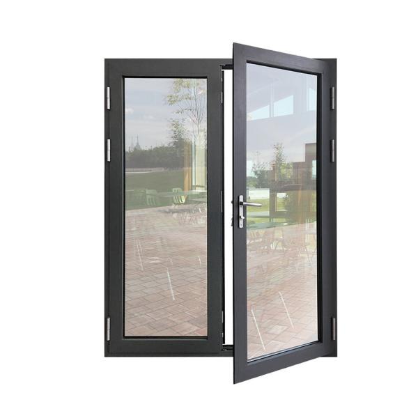 Interior / Exterior Aluminum Casement Doors French Single Hinged Aluminium Doors