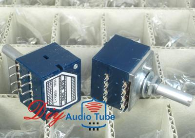 8pins ALPS RK27 VOLUME Dual 100K Potentiometer Round shaft peduncular shaft  for HIFI DIY