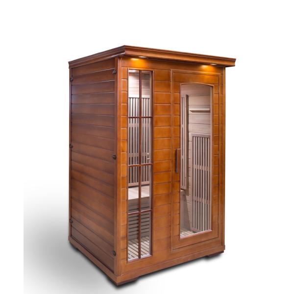 Far Khan Household Steam Room Double Computer Control Panel Household Lightwave Wooden Sauna Room