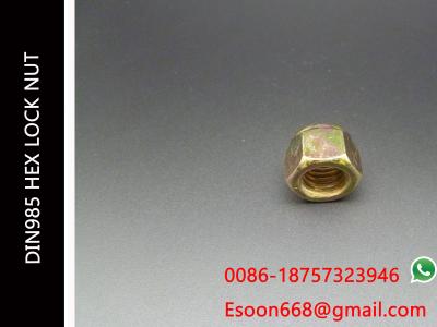 M45-3.0/M45-4.5 DIN 985 Class 8 Zinc Finish Steel Nylon Insert Lock Nut