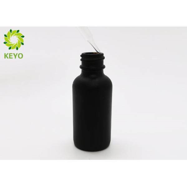 Matte Black Glass Essential Oil Bottles / Dropper Bottles 30ml Customizable