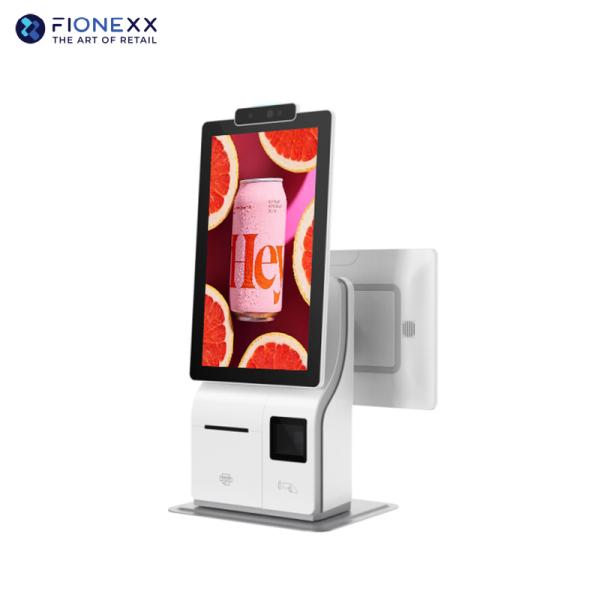 15.6 Inch Double Touch Screen Self-Service Ordering Advertisement Display Screen Self Service POS Kiosks