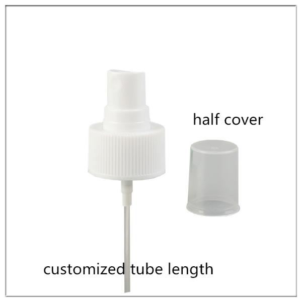Plastic Ribbed Perfume Pump Sprayer 28/410 Black / White Color For Bottles
