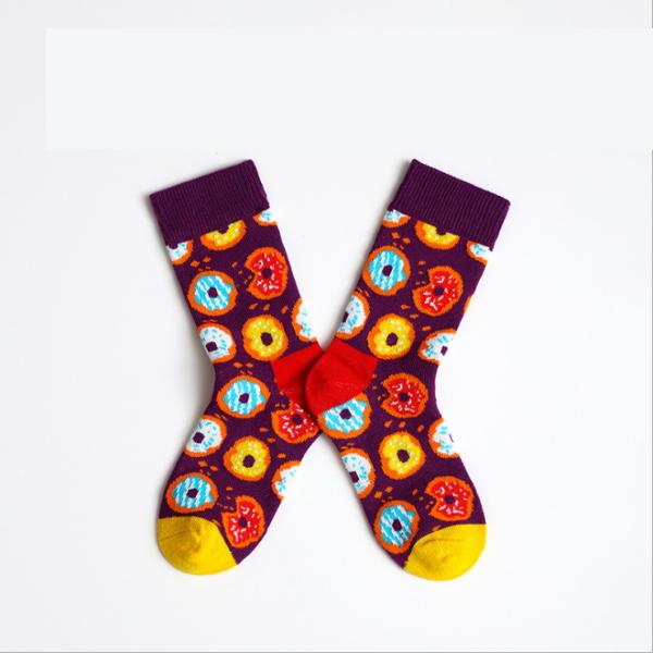 Sporty Printed Picture Socks OEM Available For 7-9 Years Kids