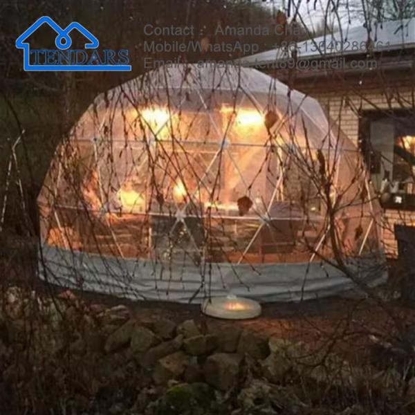 Attractive Aluminium Frame Geodesic Dome Camping Tent For Restaurant Or Hotel