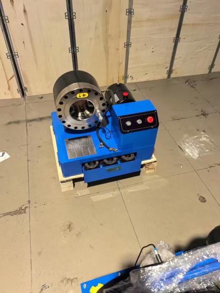 12V/24V 10 Dies 2 Inch Blue Color Manual Braided Hose Crimper Battery Drive Hydraulic  6-51mm hose Crimper