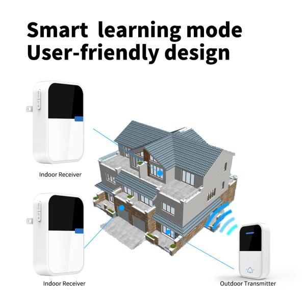 Timbre inalámbrico al aire libre Jingle Bell cinético moderno de la prenda impermeable