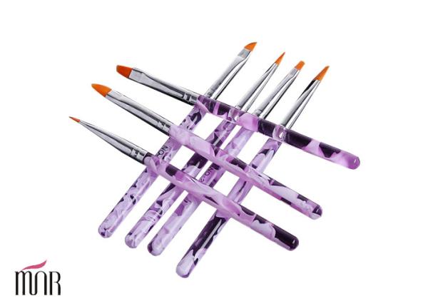 Purple Acrylic t Nail Art Brushes Striping Brush Nail Art For Beginners