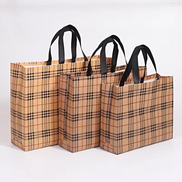 Logo Printed Gilding Striped Apparel Paper Bag Packaging For Clothes