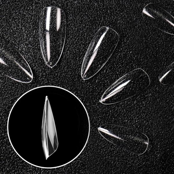 100/500Pcs Design Acrylic False Nails Custom Press on Nails Flexible Coffin Nail Tips Set Customized Accepted