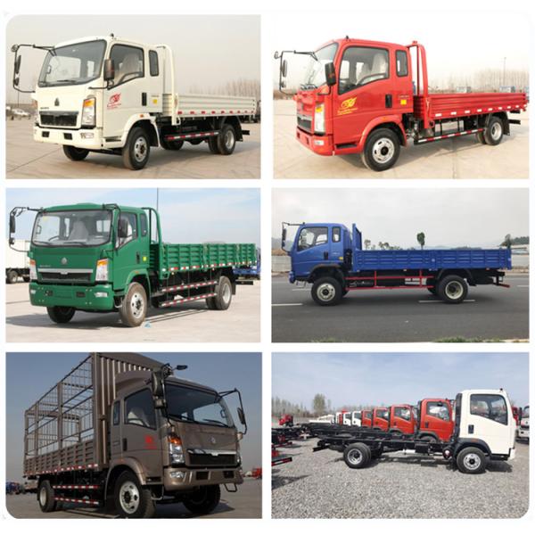 4X2 Carga ligera / camión de descarga para África LHD / RHD Estilo de conducción Certificación de neumáticos ECE