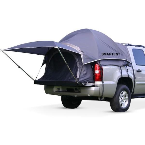 72 дюймовый серый пикап для кемпинга 4-сезонный 2-человеческий стекловолокнистый столб водонепроницаемый покрытый полиэстер с решетчатыми окнами