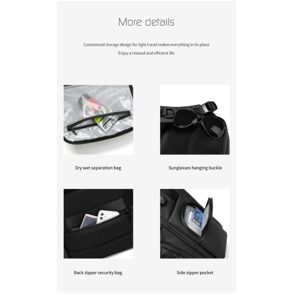 High grade gift custom logo men's outdoor waterproof laptop bag business Backpack