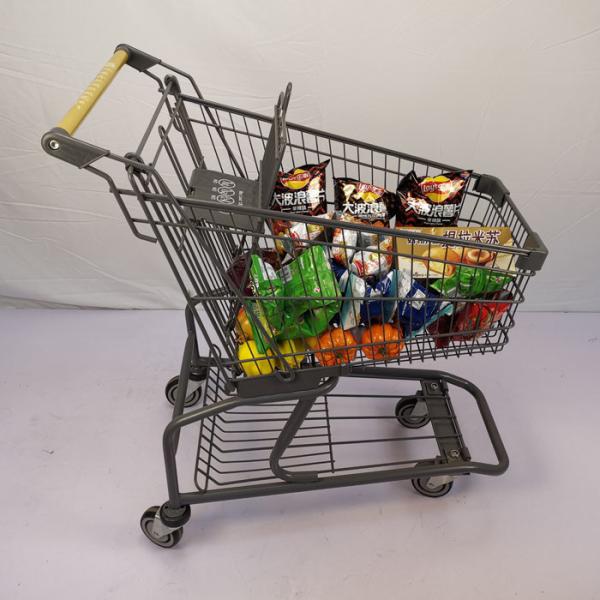 Американский легковес покрытия порошка цинка вагонетки покупок серого цвета 60L небольшой