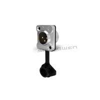 XLR Audio Power Conector de enchufe a prueba de agua 3 pines Micrófono IP65