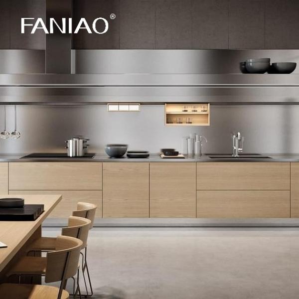 Кухни Плоская упаковка Белый полный шкаф Мебель Лака Домашний комплект Современный роскошный шкаф Кухня