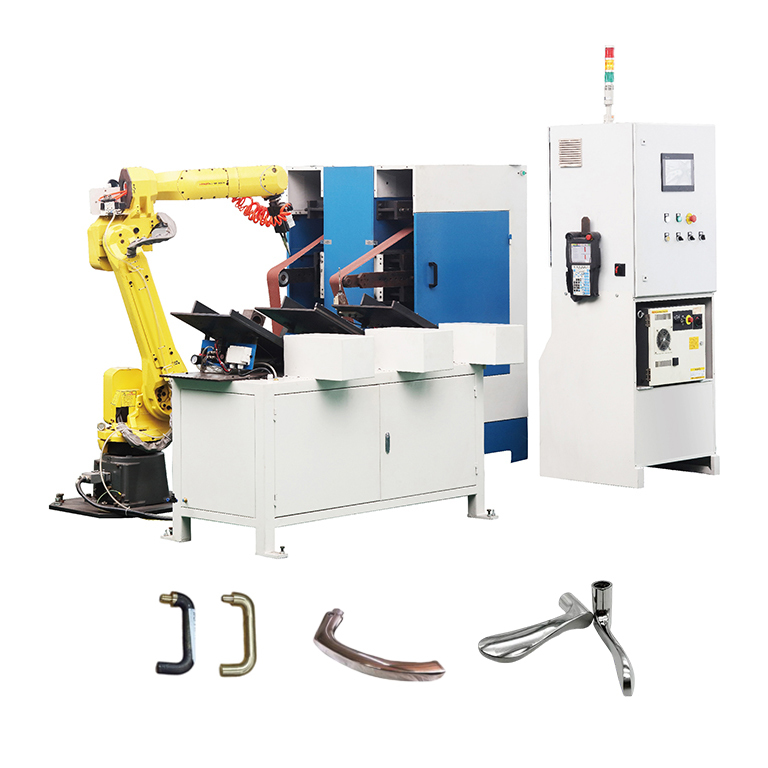Robotic Auto Polishing Machine for Door Handle Hardware , Zinc Alloy Buffing Grinding Cell