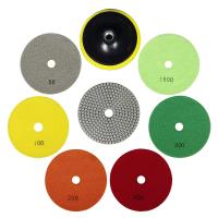 4 poussière abrasive de marbre concrète de Diamond Pads Polishing Granite Stone 8 d'ensemble sec humide de morceau de pouce 800
