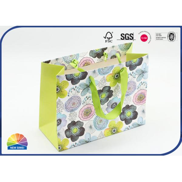 Хозяйственные сумки бумаги печатания полного цвета подгоняли бумажные мешки подарка