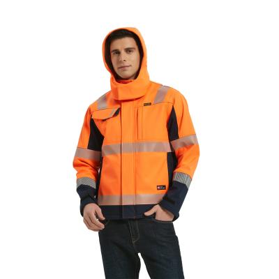 HI impermeável VIS Softshell Jacket Fire Proof para trabalhadores da estrada de ferro